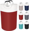 Collapsible Laundry Basket with Protected Carry Handles