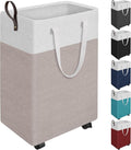 Rolling Laundry Hamper with Wheels, Handles, and a Collapsible Frame
