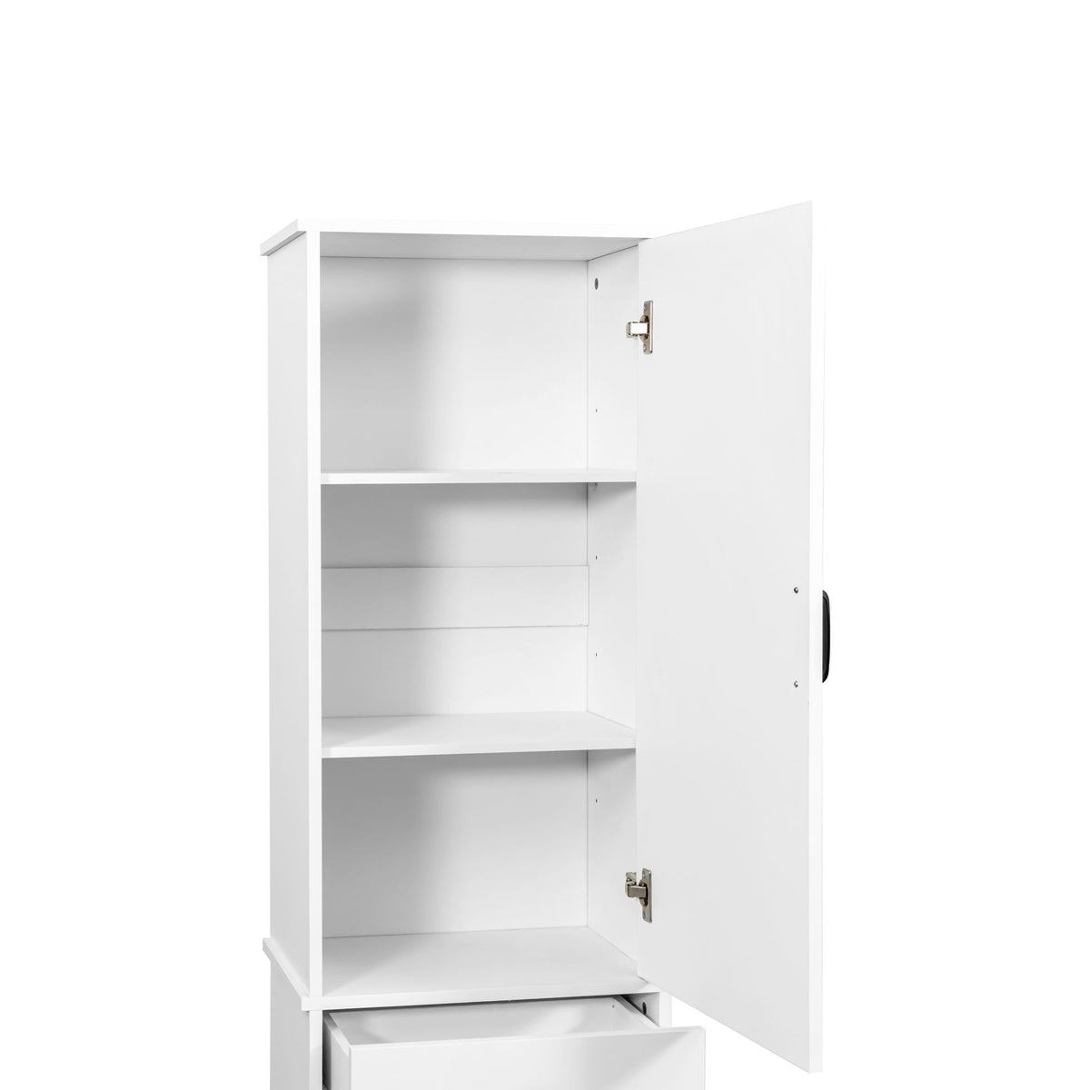 Laundry Cabinet with Drawer and Concealed Hamper