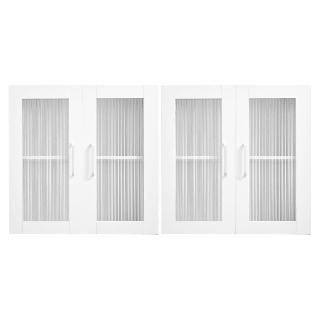 Maximize Vertical Space with 2-Tier Wall-Mounted Laundry Cabinet
