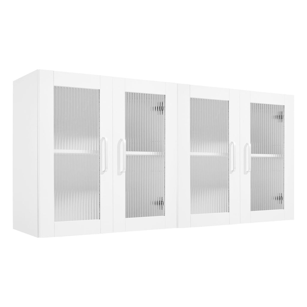 Maximize Vertical Space with 2-Tier Wall-Mounted Laundry Cabinet