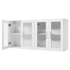 Maximize Vertical Space with 2-Tier Wall-Mounted Laundry Cabinet