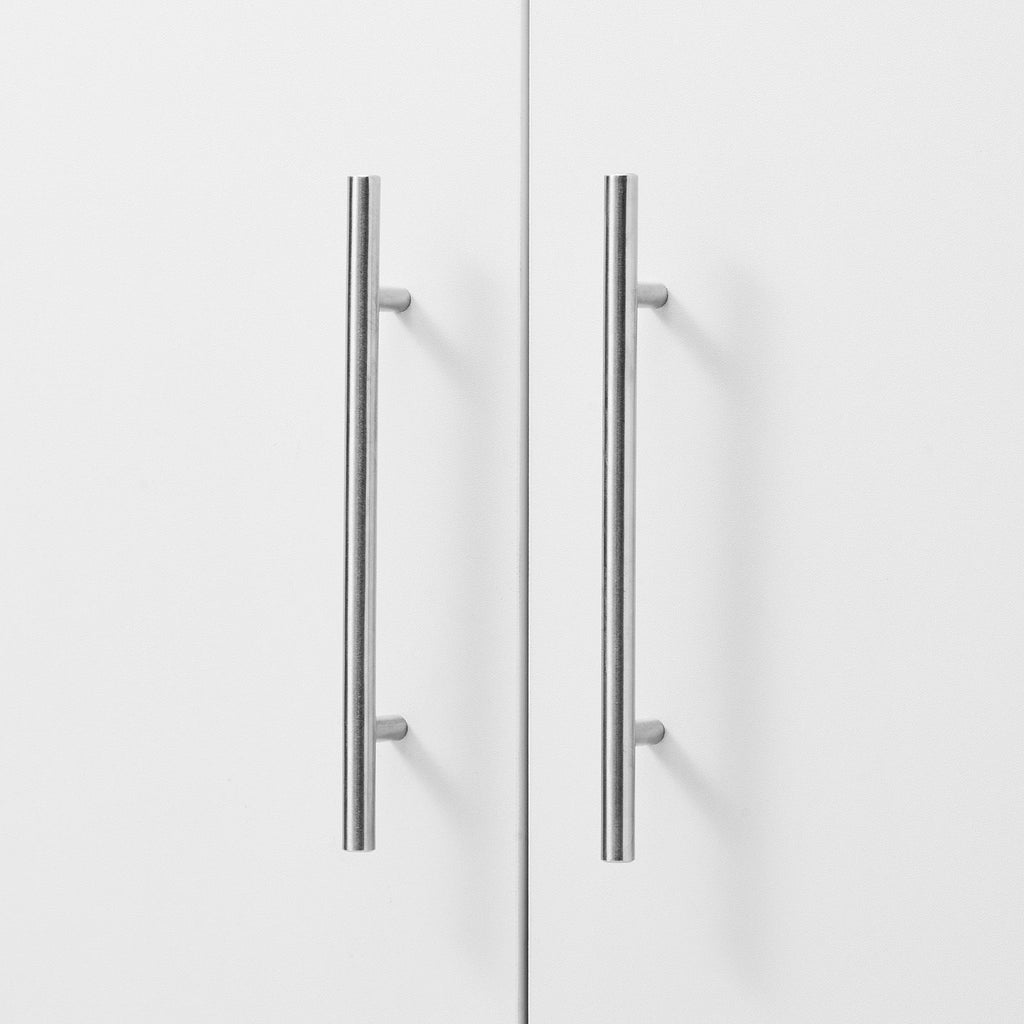 Wall-Mounted Laundry Cabinet with Adjustable Shelves