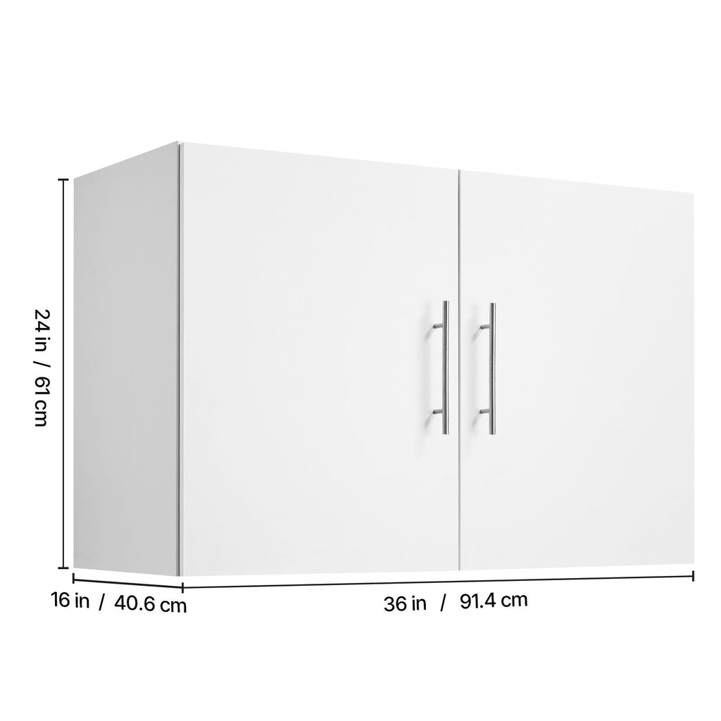 Wall-Mounted Laundry Cabinet with Adjustable Shelves