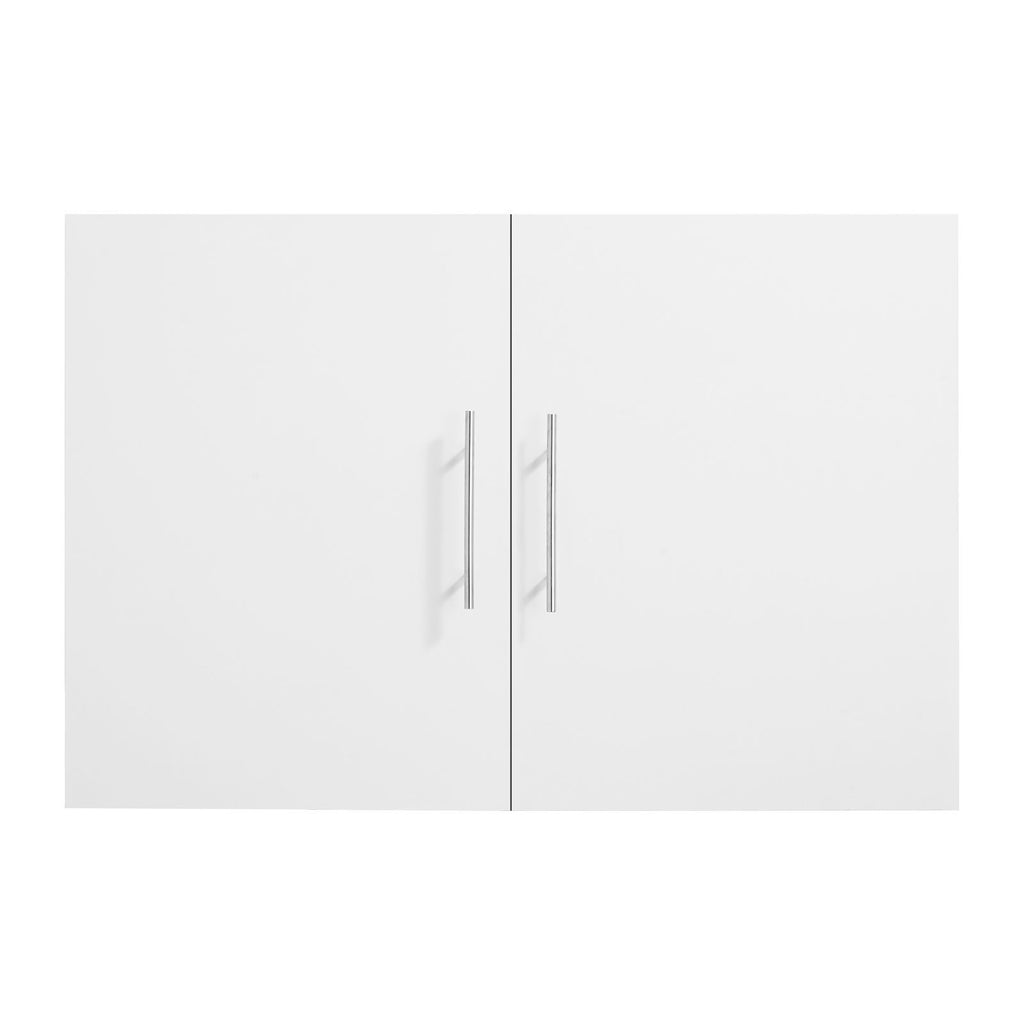 Wall-Mounted Laundry Cabinet with Adjustable Shelves