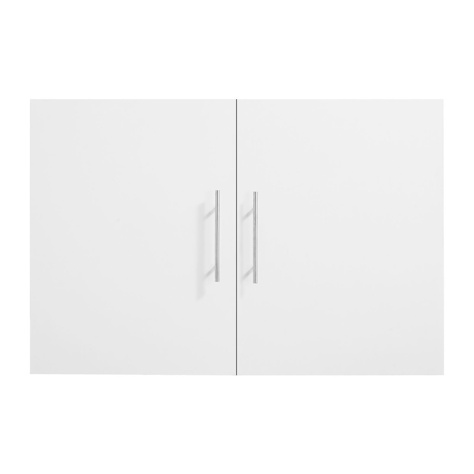 Wall-Mounted Laundry Cabinet with Adjustable Shelves
