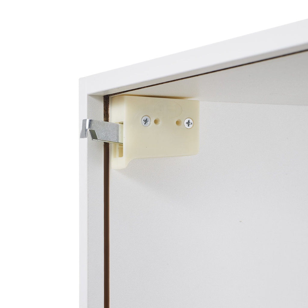 Laundry Room Wall Cabinet – 2-Tier Hanging Storage with Adjustable Shelves and Soft-Close Doors