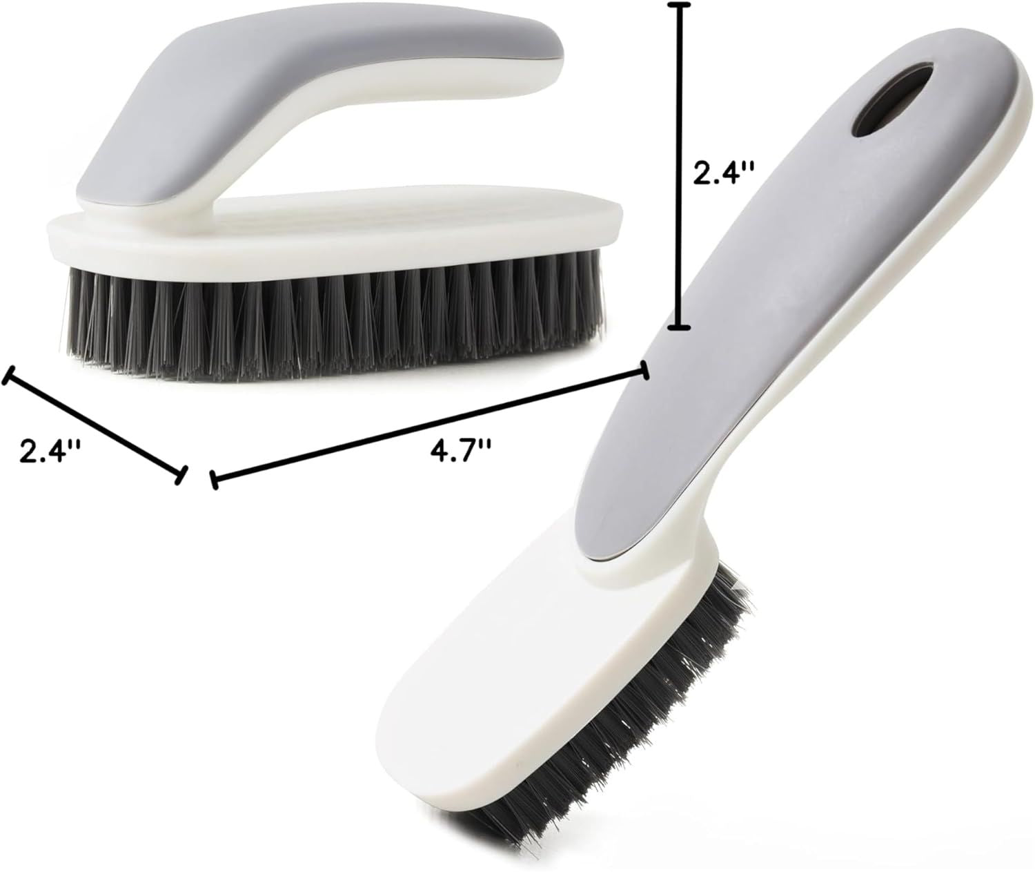 Soft-Bristle Laundry and Household Scrub Brush Set