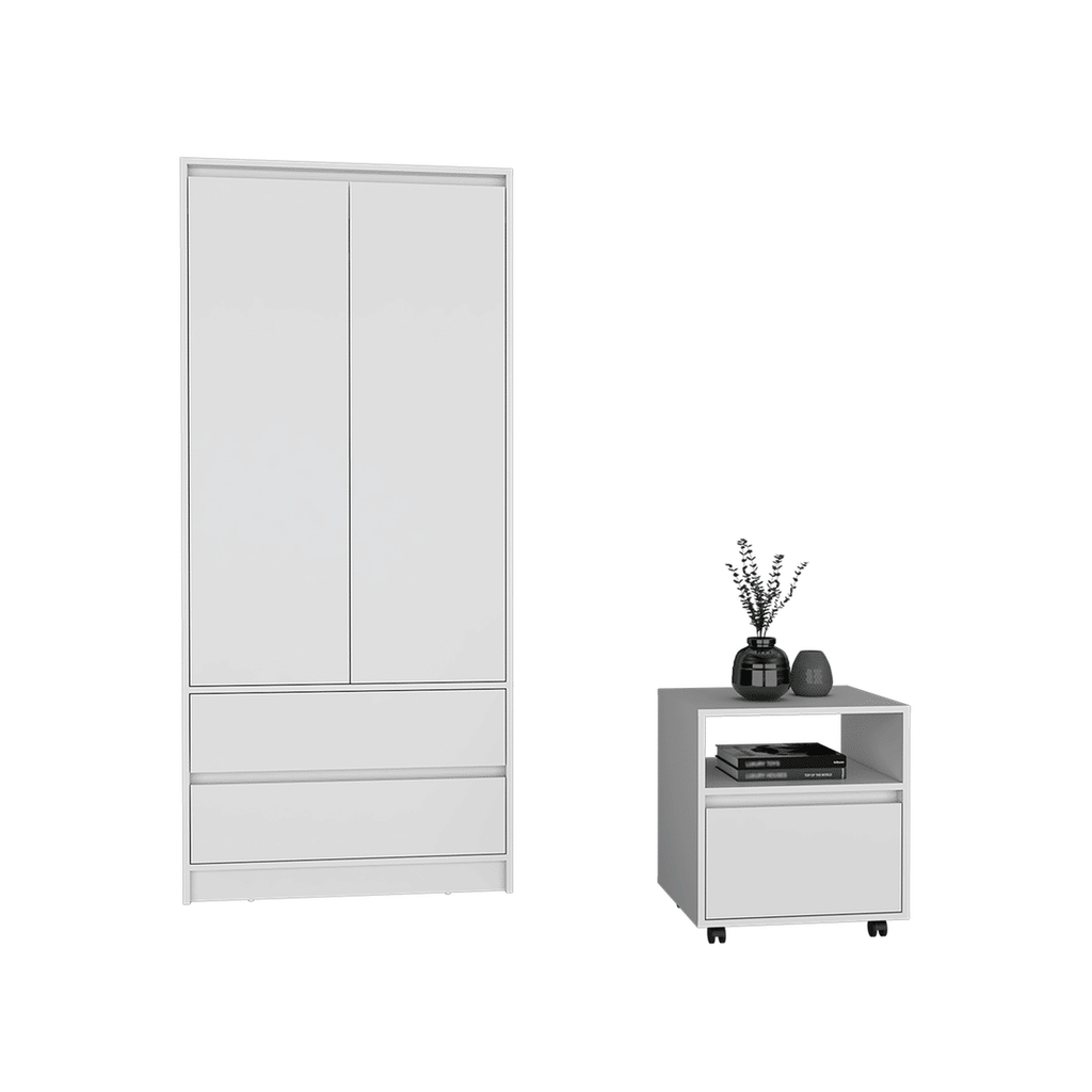 Laurel Nightstand And Armoire Bedroom Set