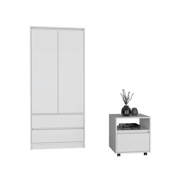 Laurel Nightstand And Armoire Bedroom Set
