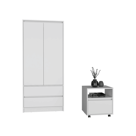 Laurel Nightstand And Armoire Bedroom Set