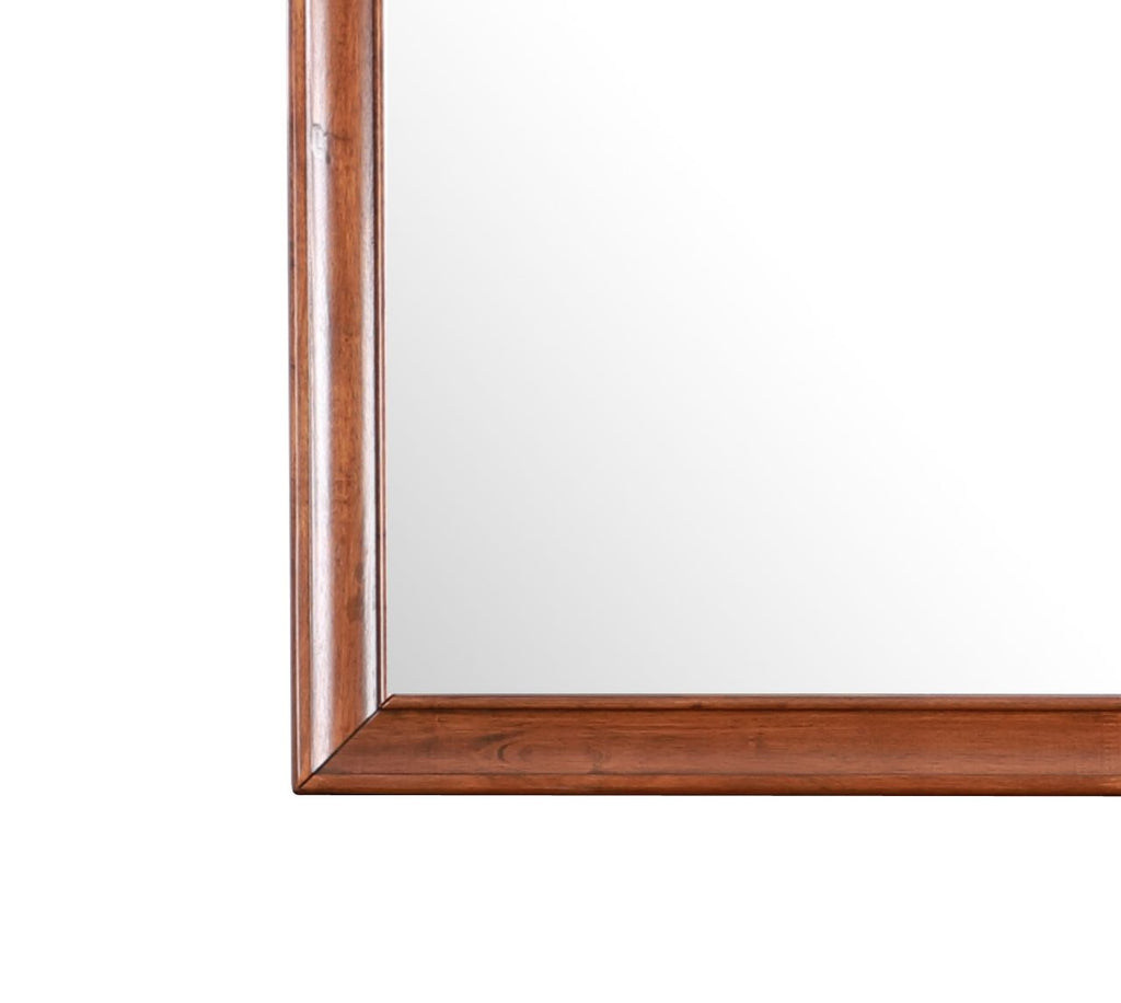 LaVita Transitional Mirror in Warm Oak