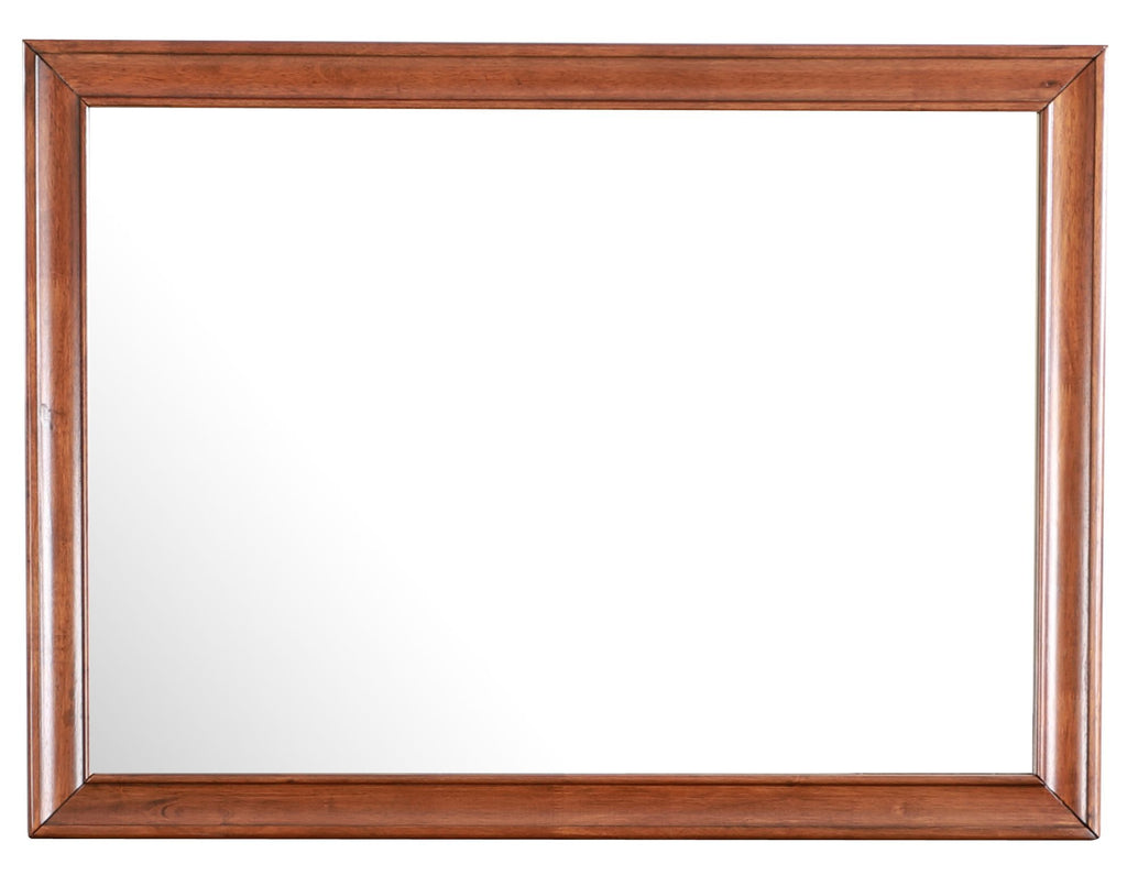 LaVita Transitional Mirror in Warm Oak