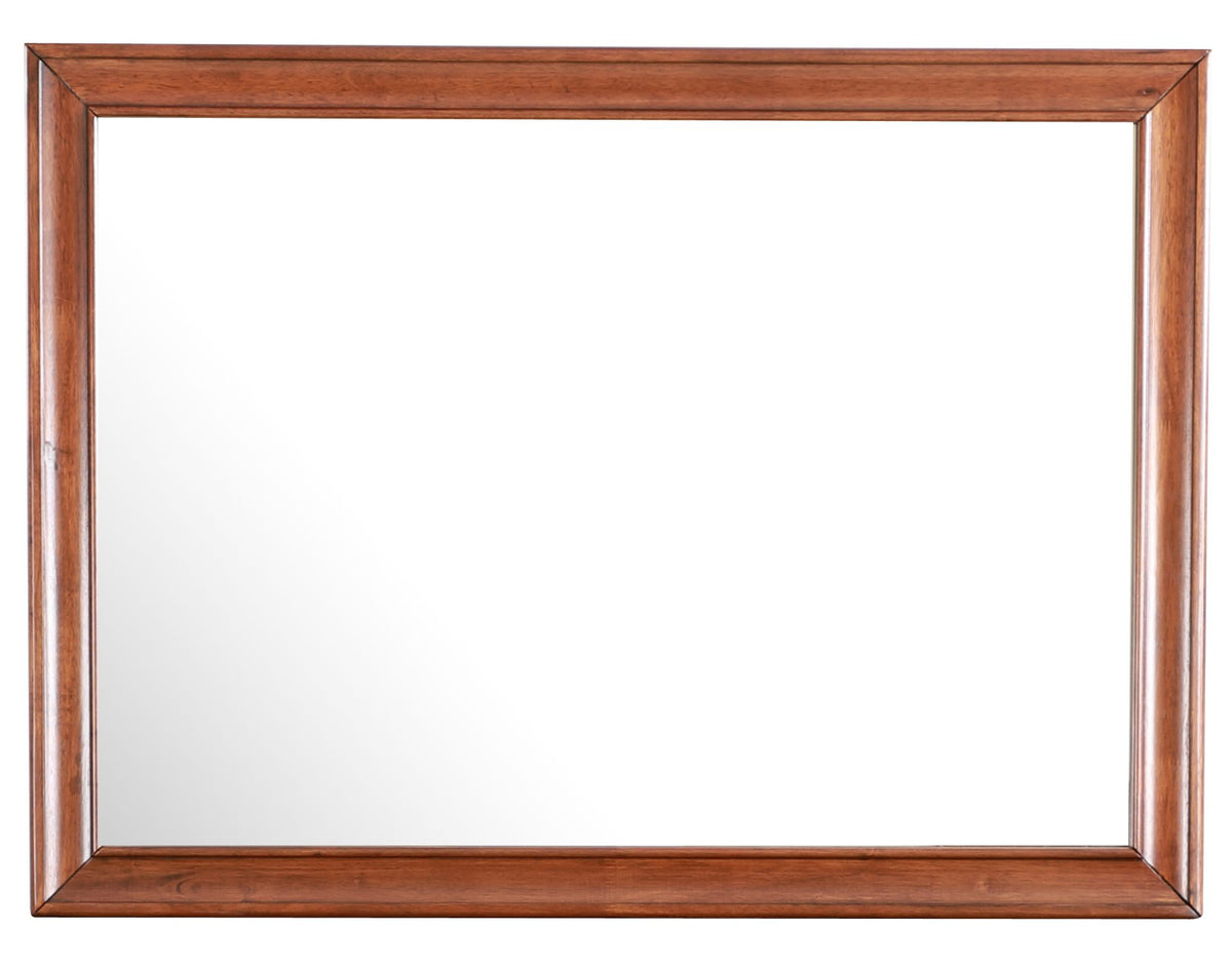 LaVita Transitional Mirror in Warm Oak