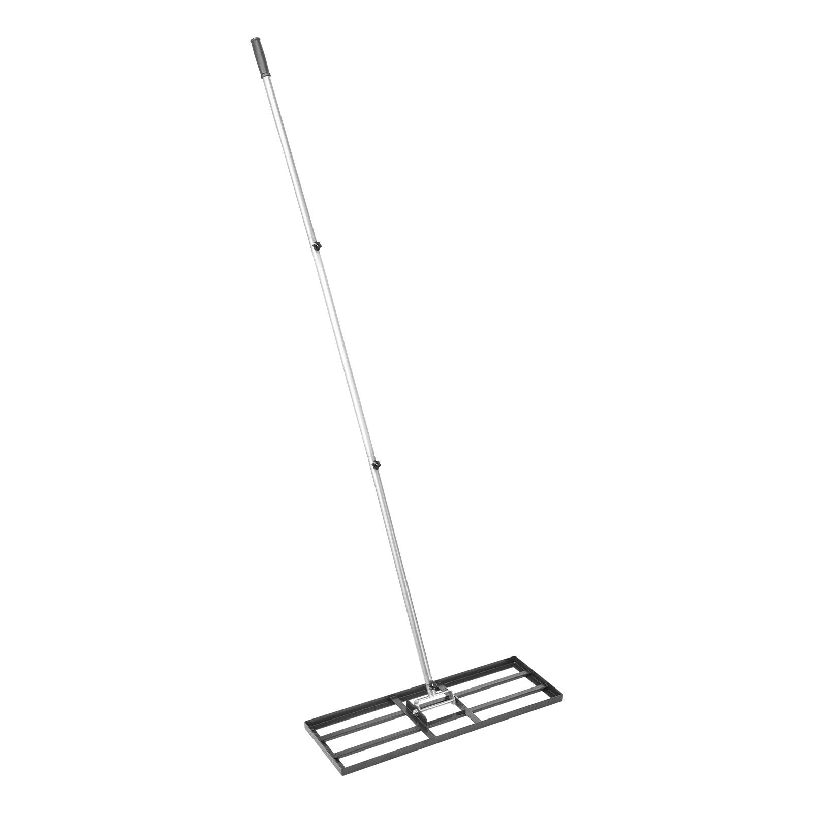 Lawn Leveling Rake with Adjustable Handle and Carbon Steel Plate