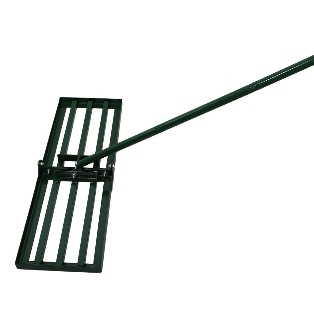 Long-Handle Lawn Rake for Leveling Soil and Sand