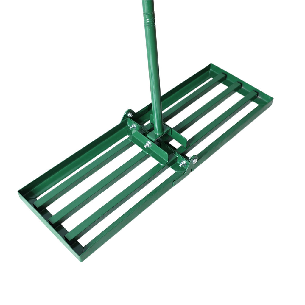 Long-Handle Lawn Rake for Leveling Soil and Sand