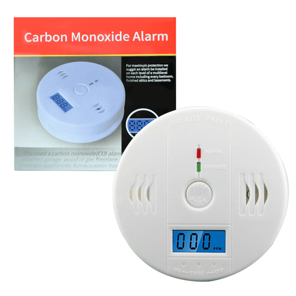 LCD Carbon Monoxide Detector with Test Button