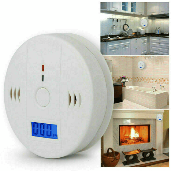 LCD Carbon Monoxide Detector with Test Button