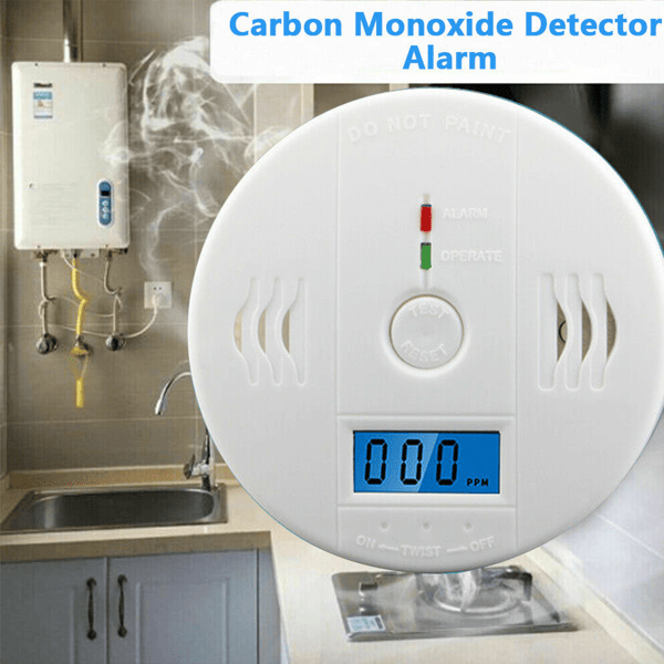 LCD Carbon Monoxide Detector with Test Button