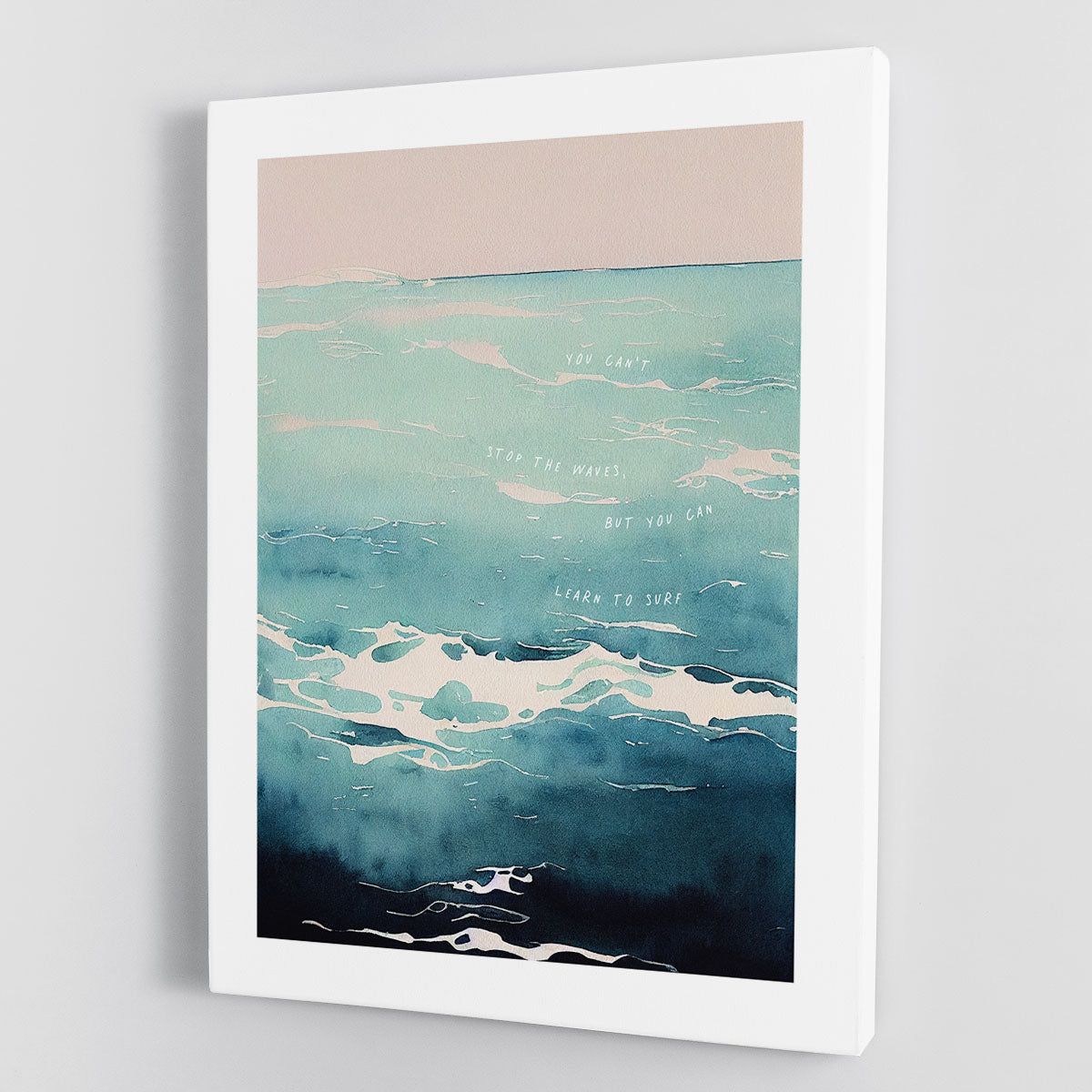 Learn To Surf Themed Wall Art