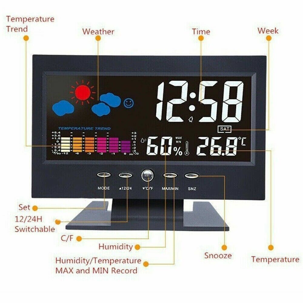 Multifunction LED Digital Alarm Clock