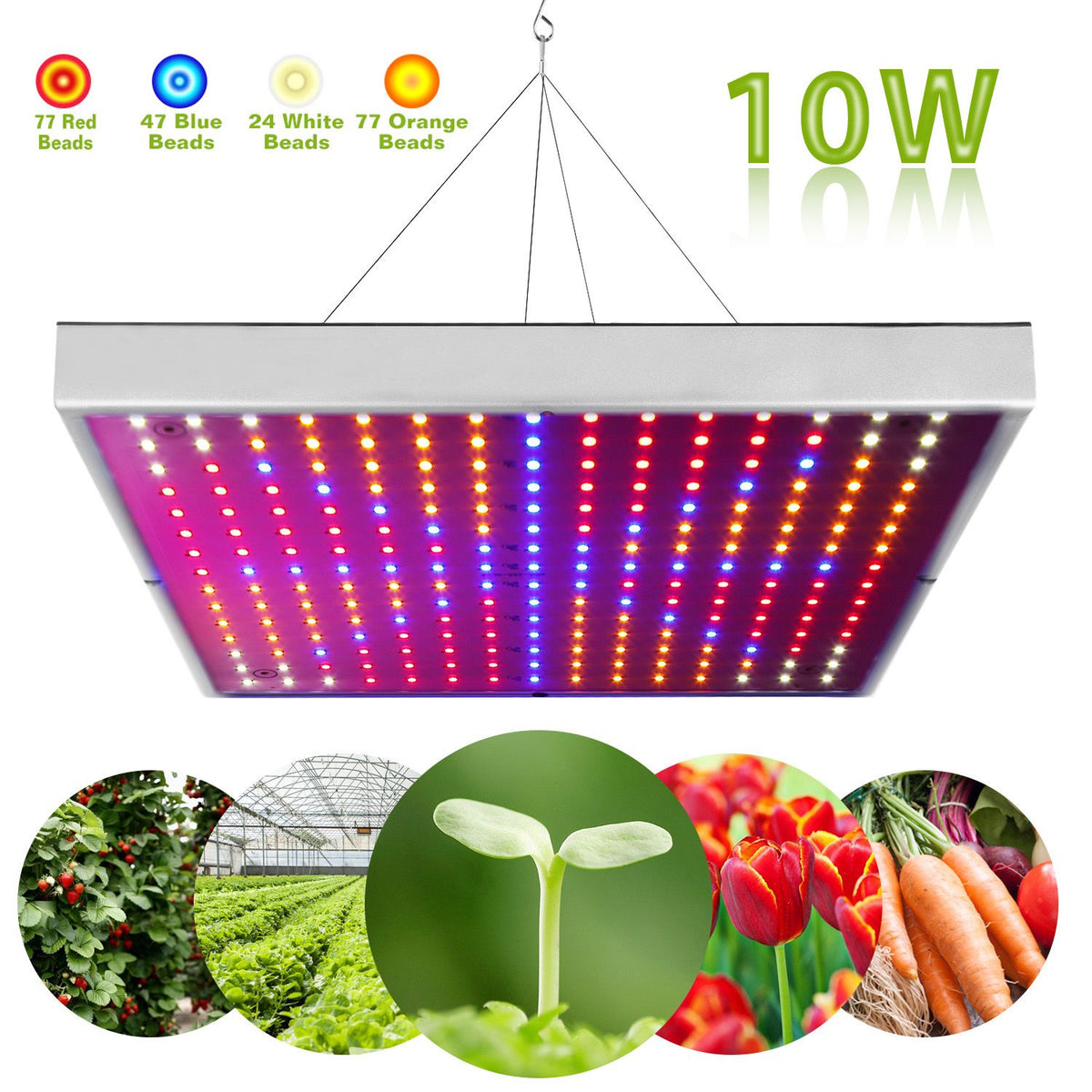 Full-Spectrum Hanging LED Grow Light for Indoor Plants