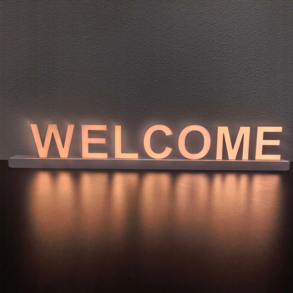 Magnetic WELCOME LED Letter Sign with Touch Dimmer