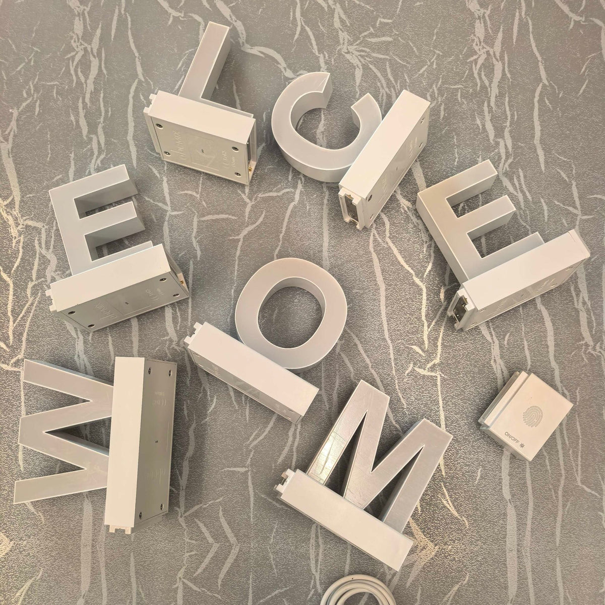 Magnetic WELCOME LED Letter Sign with Touch Dimmer