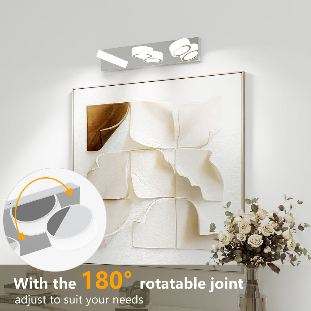 Modern Rotating Oval LED Vanity Light