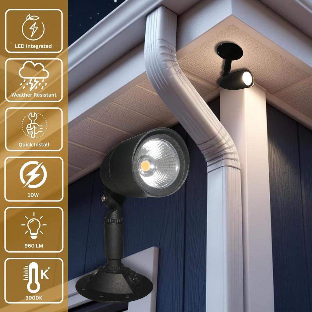 Adjustable Warm White Outdoor Bullet Floodlight