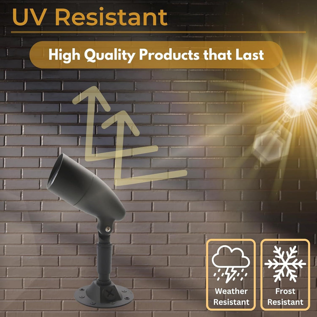Adjustable Warm White Outdoor Bullet Floodlight