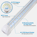 Led Shop Lights,Led Shop Lights 50W 6500K 7000LM Clear White,Shop Light 110V Linkable Integr