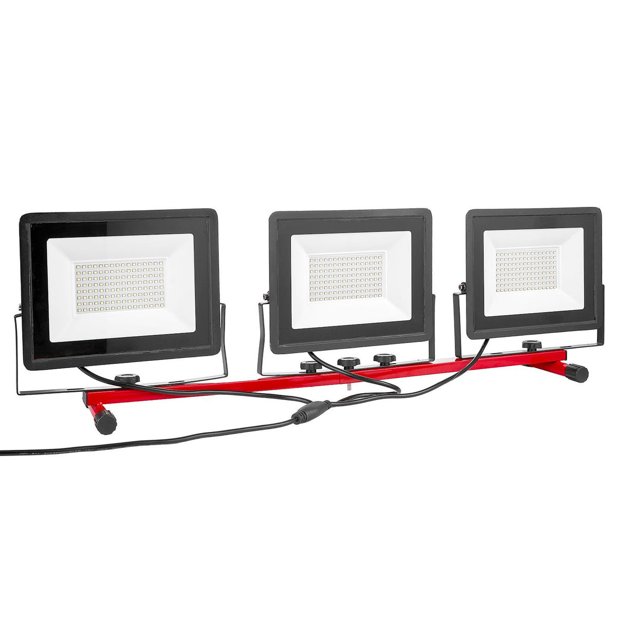 Three-Head LED Work Light with Adjustable Stand
