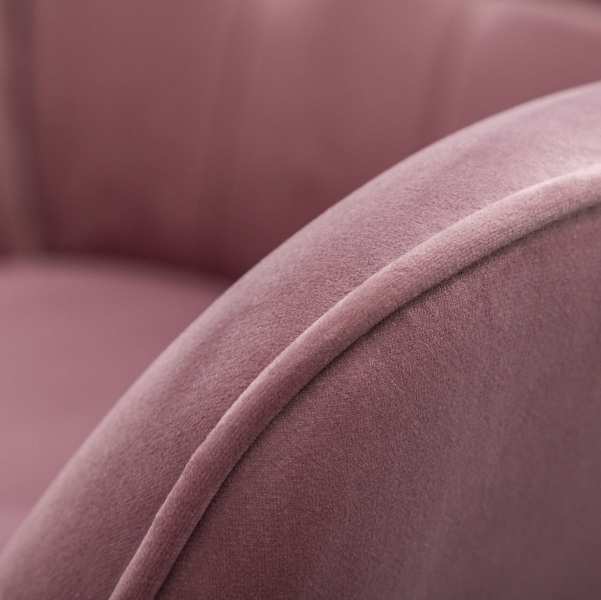 Leiria Contemporary Tufted Accent Chair with Ottoman, Mauve