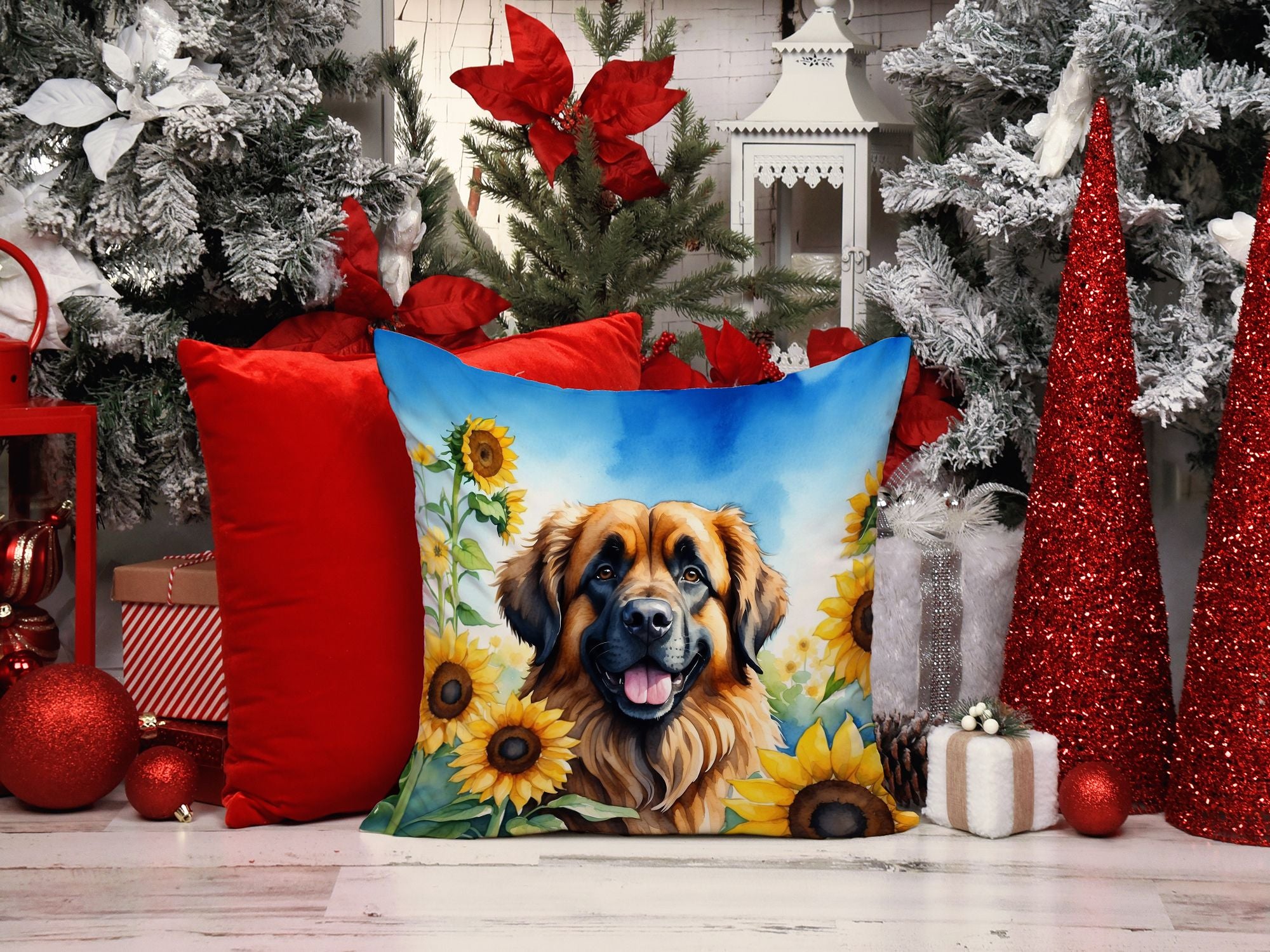 Vibrant Floral Decorative Throw Pillow for Couch, Bed or Patio