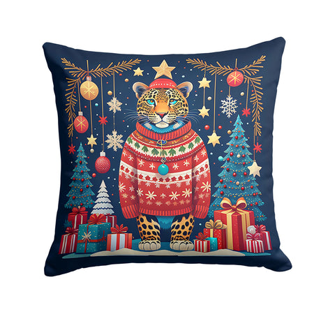Leopard Christmas Decorative Throw Pillow