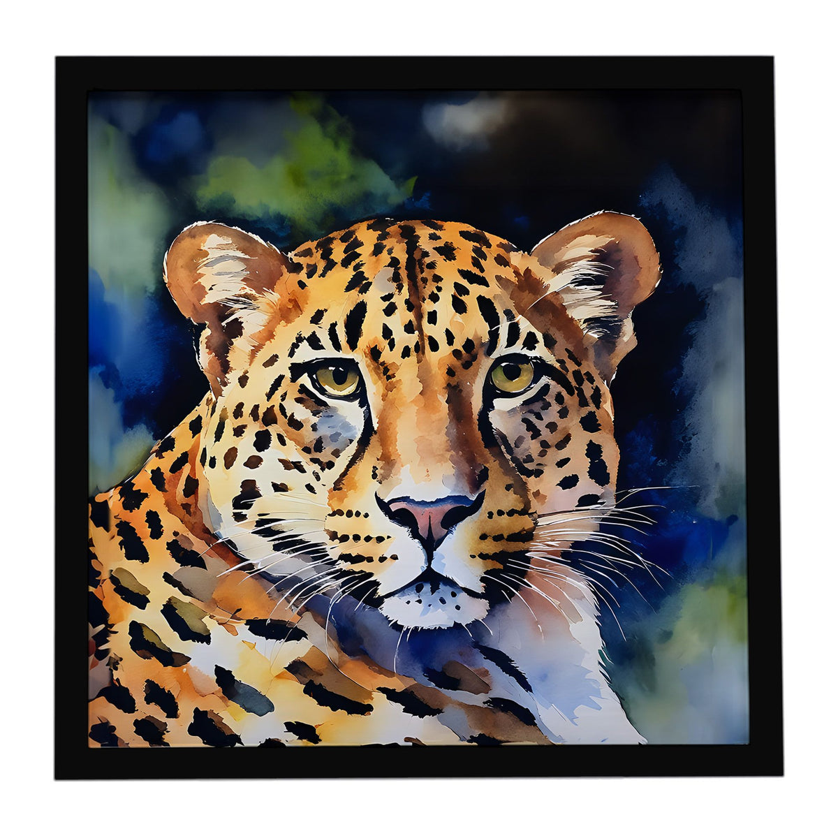 Leopard Artwork in a Contemporary Frame