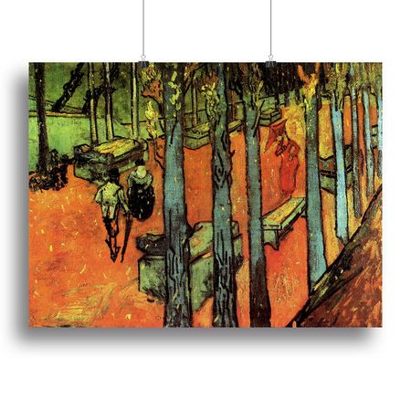 Van Gogh Les Alyscamps Falling Autumn Leaves Wall Art