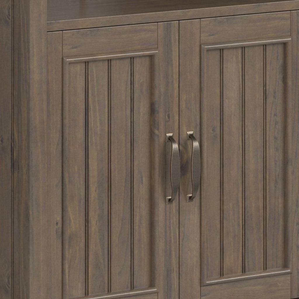 Handcrafted Bookcase with Interior Storage and Adjustable Shelves