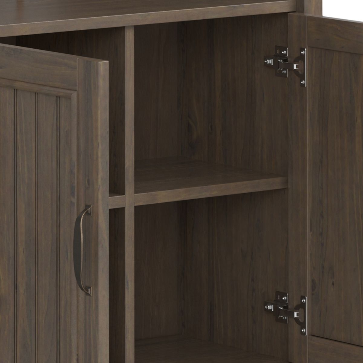 Handcrafted Bookcase with Interior Storage and Adjustable Shelves