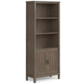Handcrafted Bookcase with Interior Storage and Adjustable Shelves