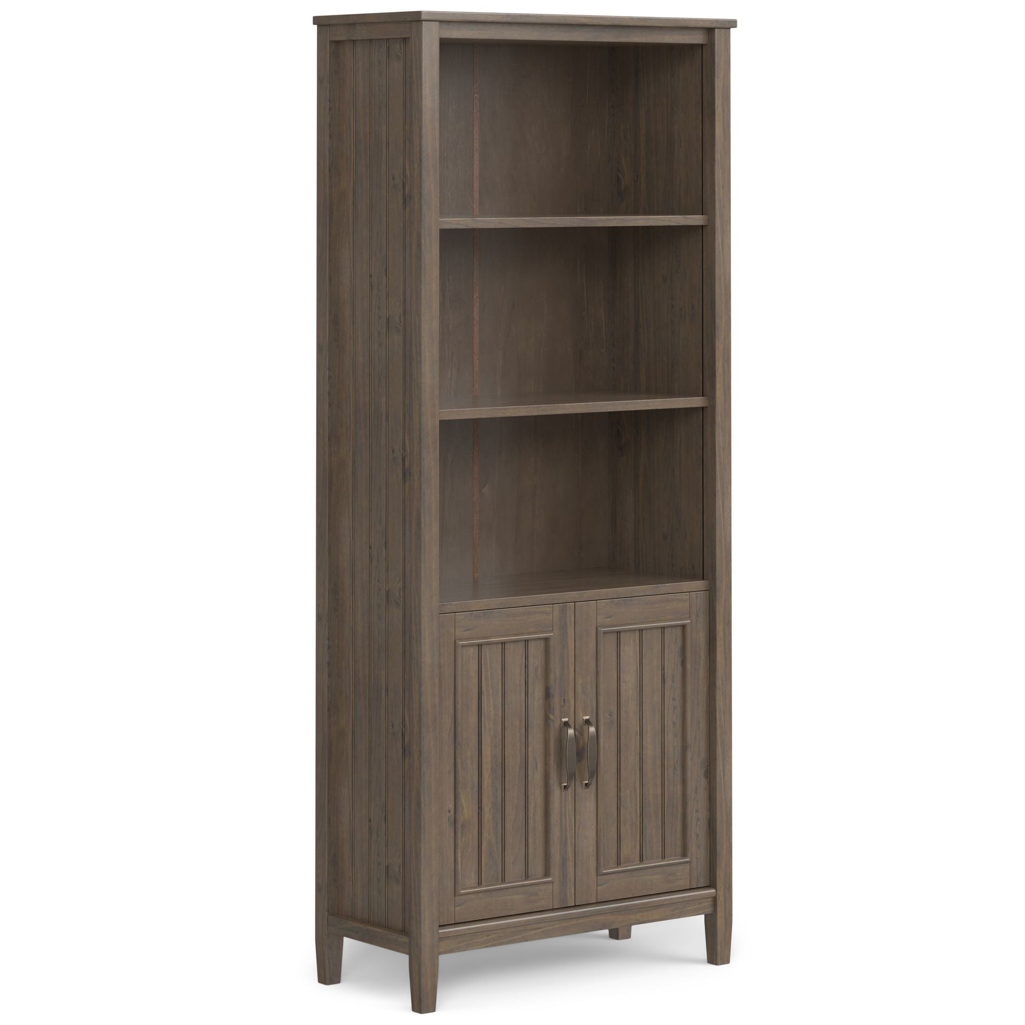 Handcrafted Bookcase with Interior Storage and Adjustable Shelves