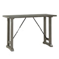 Light Gray Finish Counter Height Table Industrial Design Kitchen Dining Furniture 1pc