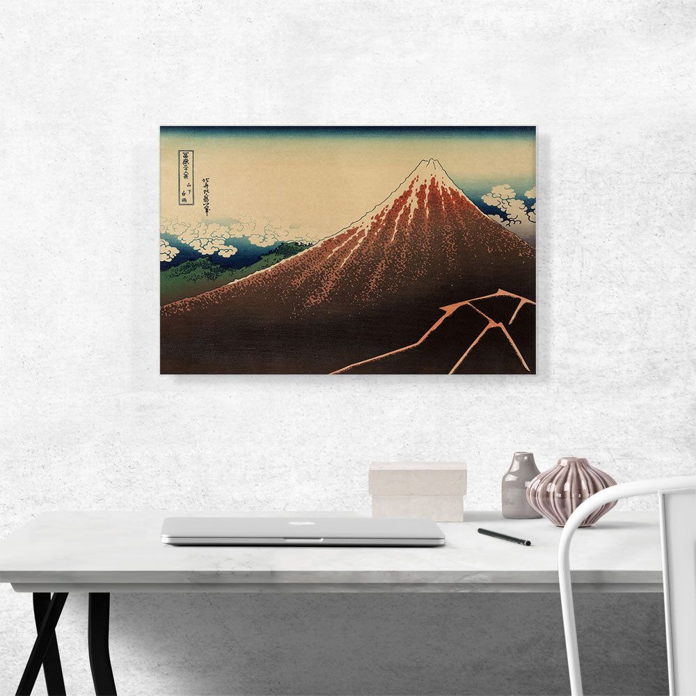 Lightning Below the Summit — Storm Below Mount Fuji 1832