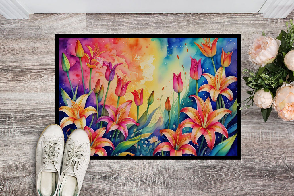 Lilies in Color Indoor-Outdoor Doormat