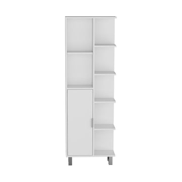 Derby Linen Cabinet: Open Shelving & Concealed Storage for Bathroom