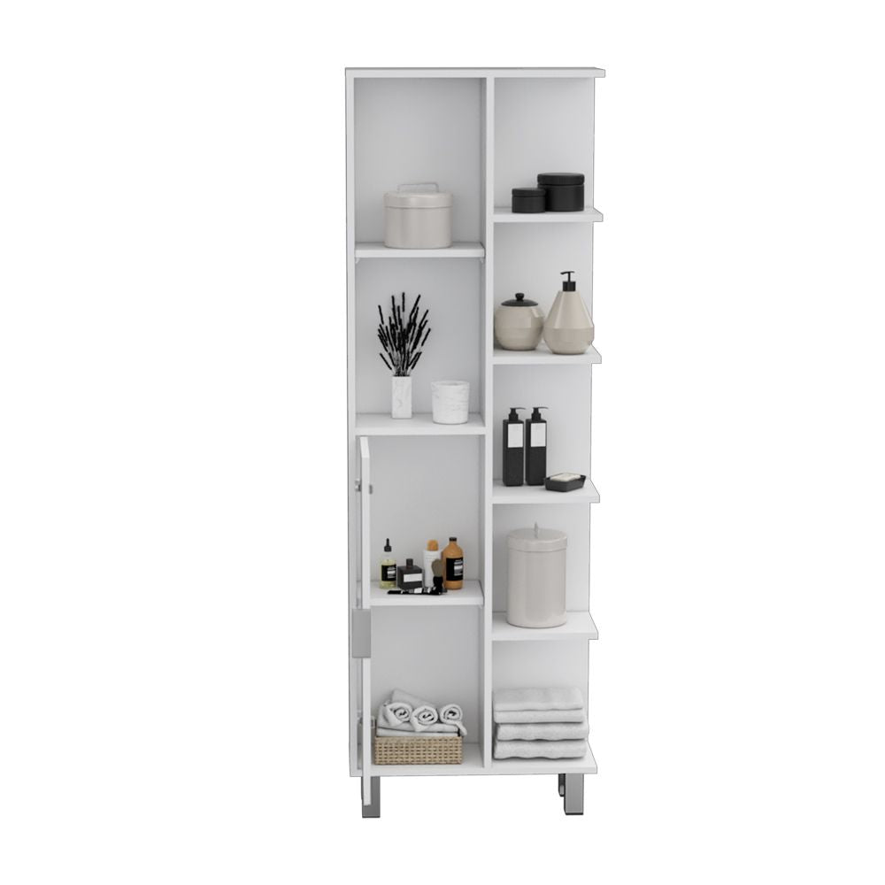 Derby Linen Cabinet: Open Shelving & Concealed Storage for Bathroom