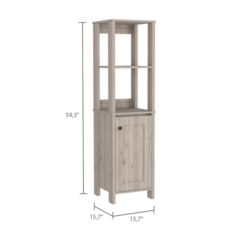 Jannes Cabinet with Open Display and Concealed Storage