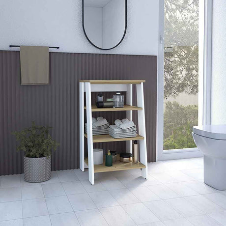 Linen Cabinet Jenne – Four Open Shelves for Versatile Storage